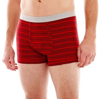 Stafford 2 pk. Cotton Low Rise Trunks, Cayenne Navy, Mens