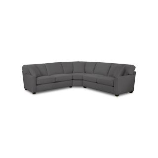 Possibilities Sharkfin Arm 3 pc. Left Arm Sofa Sectional, Charcoal