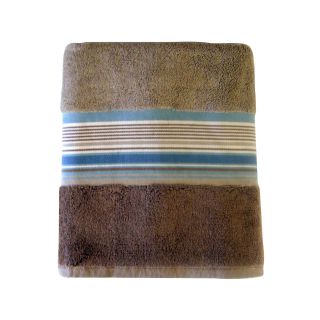 Seersucker Stripe Decorative Bath Towels, Blue