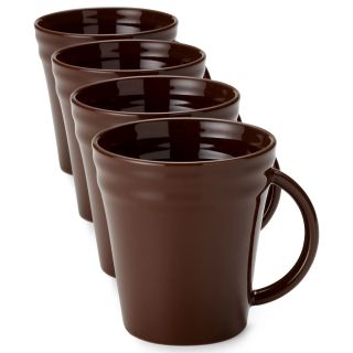 Rachael Ray Set of 4 Double Ridge Mugs