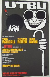 Utbu (Original Broadway Theatre Window Card)