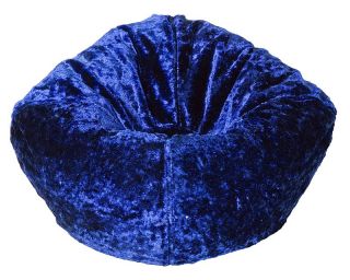 Chenille Bean Bag 96 Round in Violet, Lime, Blue or Tangerine