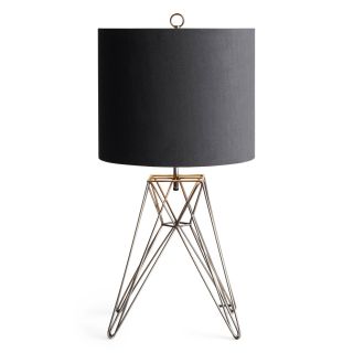 Studio Wire Frame Table Lamp, Dk Nickel Finish