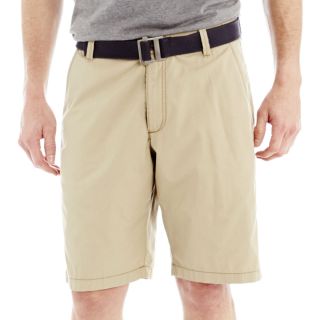 Lee Belted Flat Front Shorts, Desert, Mens