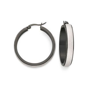 Stainless Steel Hoop Earrings, Womens