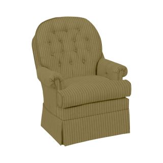 Best Chairs, Inc Button Back Club Swivel Glider, Celadon