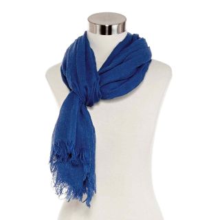 Solid Scarf, Blue, Womens
