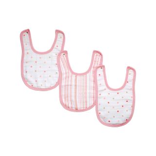 ADEN BY ADEN + ANAIS aden by aden + anais 3 pk. Snap Bibs   Oh Girl, Pink,