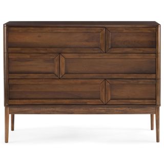 Taos 6 Drawer Dresser, Walnut