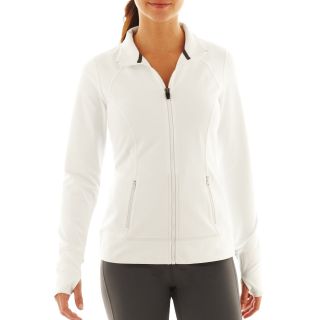 Xersion Moss Jacket, White, Womens