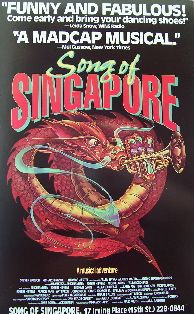 Song of Singapore (Original Broadway Theatre Window Card)
