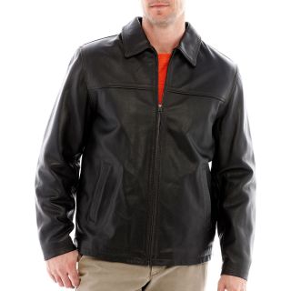 Excelled Leather Excelled Rugged Leather Hipster Jacket, Black, Mens
