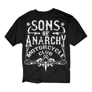 Sons of Anarchy Graphic Tee, Black, Mens