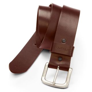 Carhartt Journeyman Leather Belt, Brown, Mens
