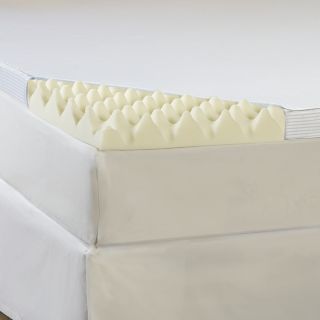 Memory Loft 4 Foam Mattress Topper With Cover, Tan