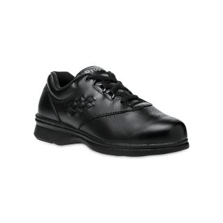Propet Vista Lace Up Walking Shoes, Black, Womens