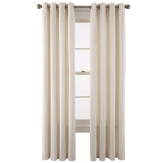 JCP Home Collection  Home Holden Grommet Top Cotton Curtain Panel, Ivory