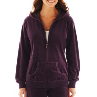 Made For Life Velour Hoodie   Talls, Purple, Womens