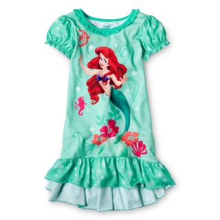 Disney Ariel Nightgown   Girls 2 10, Green, Girls