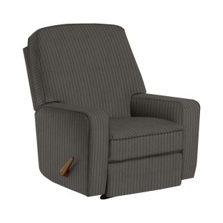 Best Chairs, Inc. Swivel Glider Recliner, Charcoal