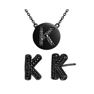 ONLINE ONLY   Diamond Addiction Diamond Accent Initial K Set, Womens