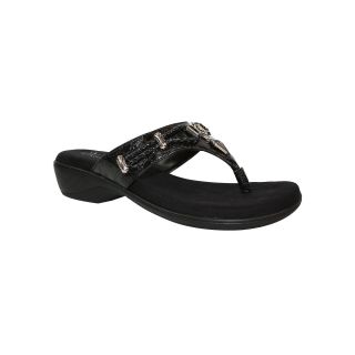 Modellista Kaiser Embellished Flip Flops, Black, Womens