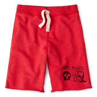 ARIZONA French Terry Knit Shorts   Boys 6 18, Red, Boys