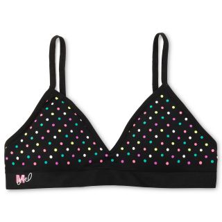 Maidenform Black Mini Dot Seamless V neck Bra   Girls 7 16, Girls