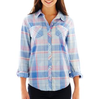 ARIZONA Plaid Shirt, Blue/Pink