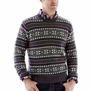 Dockers Nordic Cotton Sweater, Charcoal Heather, Mens