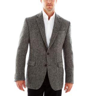Stafford Harris Tweed Sport Coat, Gray, Mens