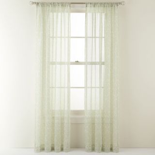 MARTHA STEWART MarthaWindow Dynasty Rod Pocket Sheer Panel, Reseda