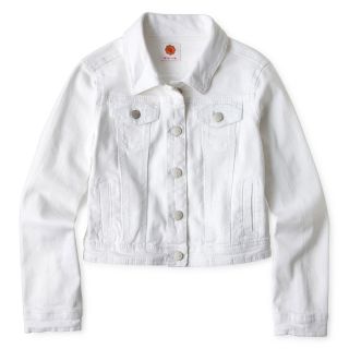 Total Girl White Denim Jacket   Girls 6 16 and Plus, Girls