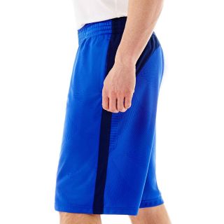 Xersion Piqué Basketball Shorts, Blue, Mens