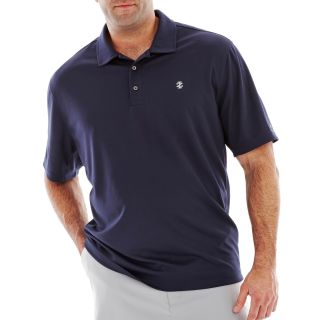 Izod Short Sleeve Piqué Golf Polo Big and Tall, Midnight, Mens