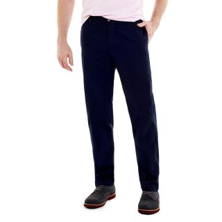 TAILORBYRD Flat Front Pants, Navy, Mens