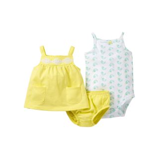 Carters Carter s Bird 3 pc. Diaper Cover Set   Girls newborn 24m, Yellow,