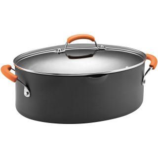 Rachael Ray 8 qt. Hard Anodized Covered Stock Pot
