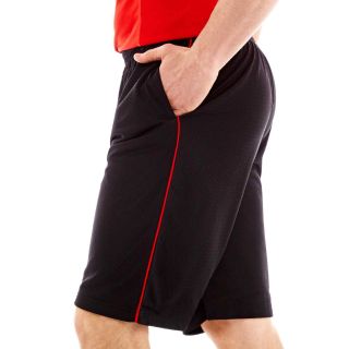Xersion Mesh Basketball Shorts, Red/Black, Mens