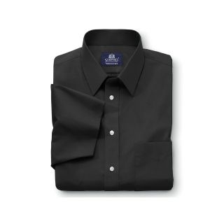 Stafford Short Sleeve Easy Care Broadcloth Dress Shirt, Blue, Mens
