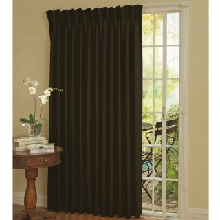 Eclipse Back Tab/Pinch Pleat Thermal Blackout Patio Door Curtain Panel