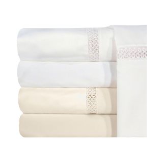 Veratex 1200tc Egyptian Cotton Sateen Embroidered Prince Pillowcases, Ivory