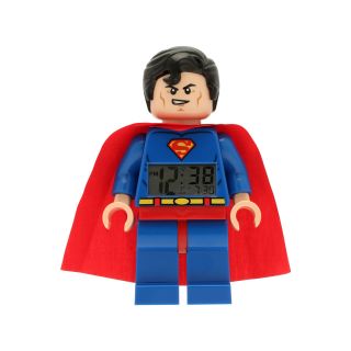 Lego Kids Super Heroes Superman Alarm Clock, Red/Blue, Boys