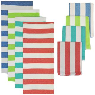 Cabana Stripe 8 pc. Dish Towel and Dishcloth Set