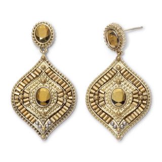 Gold Tone Metallic Bead Earrings