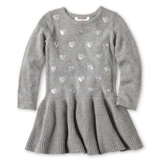 JOE FRESH Joe Fresh Sequin Sweater Dress   Girls 1t 5t, Grey, Grey, Girls