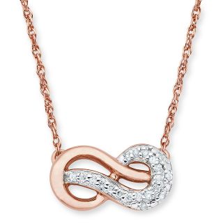 Infinite Promise 1/10 CT.T.W. Diamond 14K Rose Gold Over Silver Infinity