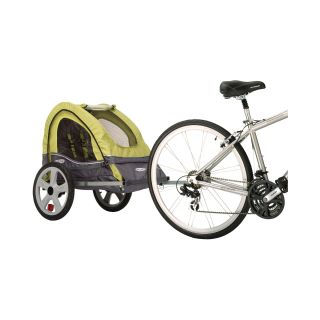 INSTEP Sync Single Bicycle Trailer, Green/Gray