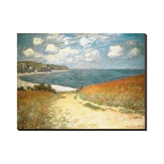 ART Path Through the Corn at Pourville, c.1882 Stretched Canvas Wall Art