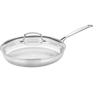 Cuisinart Chef s Classic 12 Stainless Steel Skillet with Glass Lid